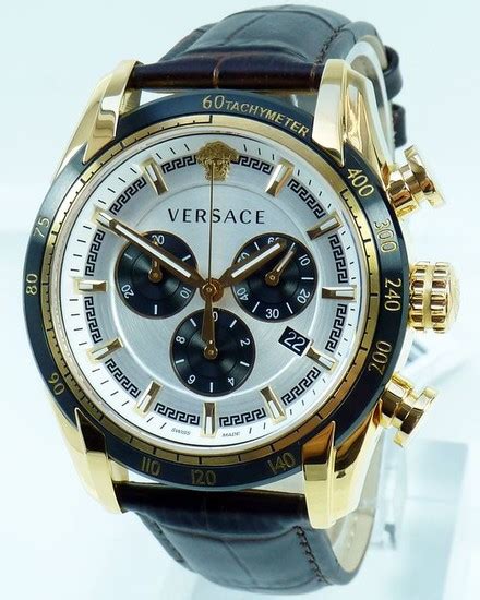 versace v-ray chronograph braun|Men's V.